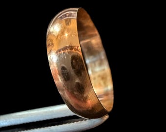 Antique small 18k yellow gold pinky ring band Sz 4.5