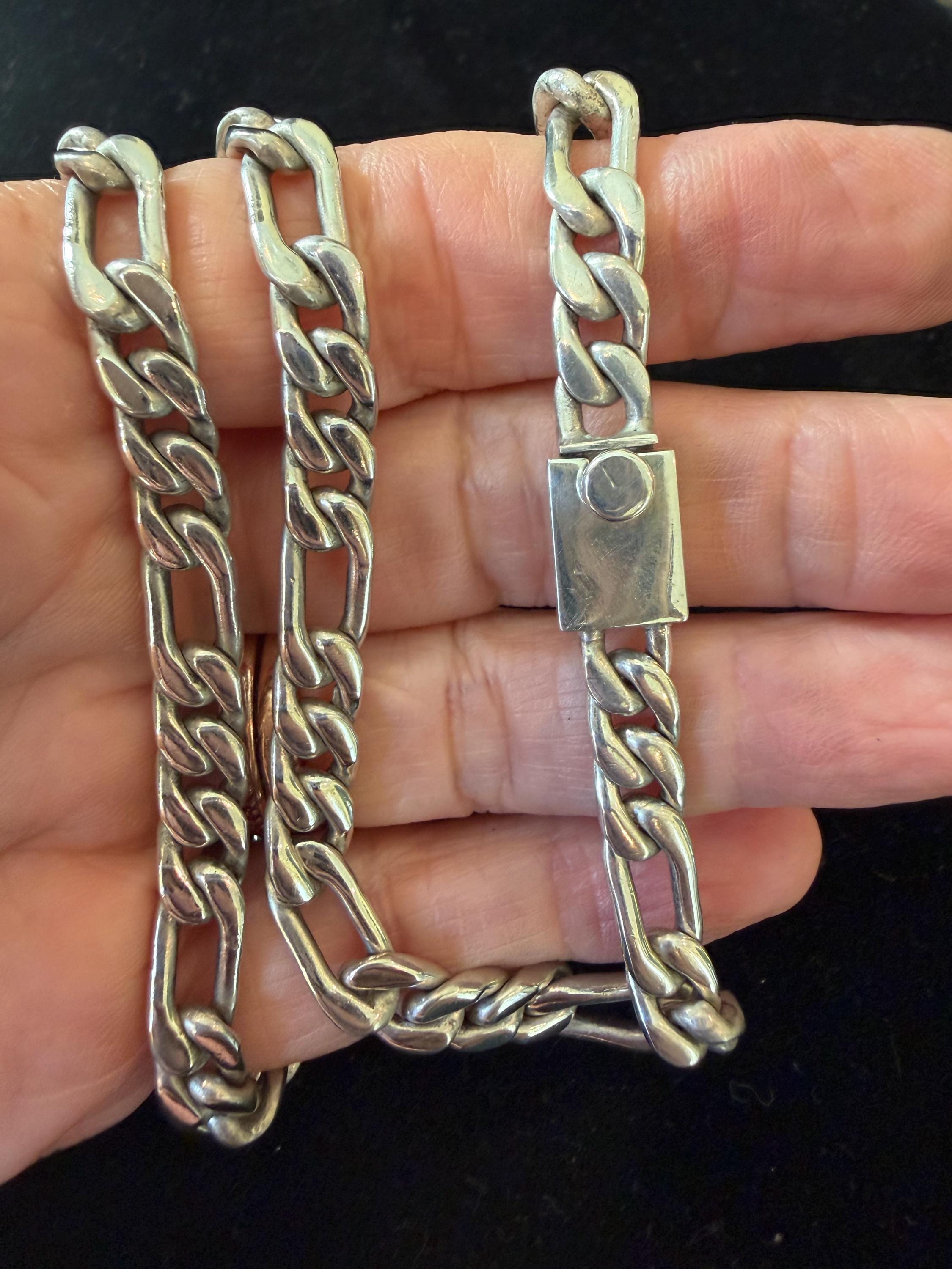 Vintage Heavy Taxco Silver Chain - Etsy