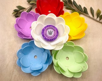 Blooming Lotus Shower Steamer Holder | Floral Aromatherapy Tablet Tray | Bathroom Decor