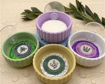 Modern ribbad duschångare | Hållare för aromaterapiduschtablett | Spa-tillbehör för badrum