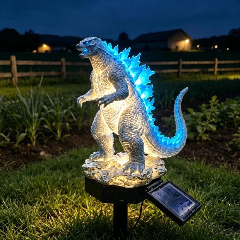 Godzilla Garden Decor - Etsy