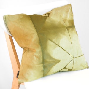 Tie Dye Green Pillow Cover 18x18 inches Avocado image 1