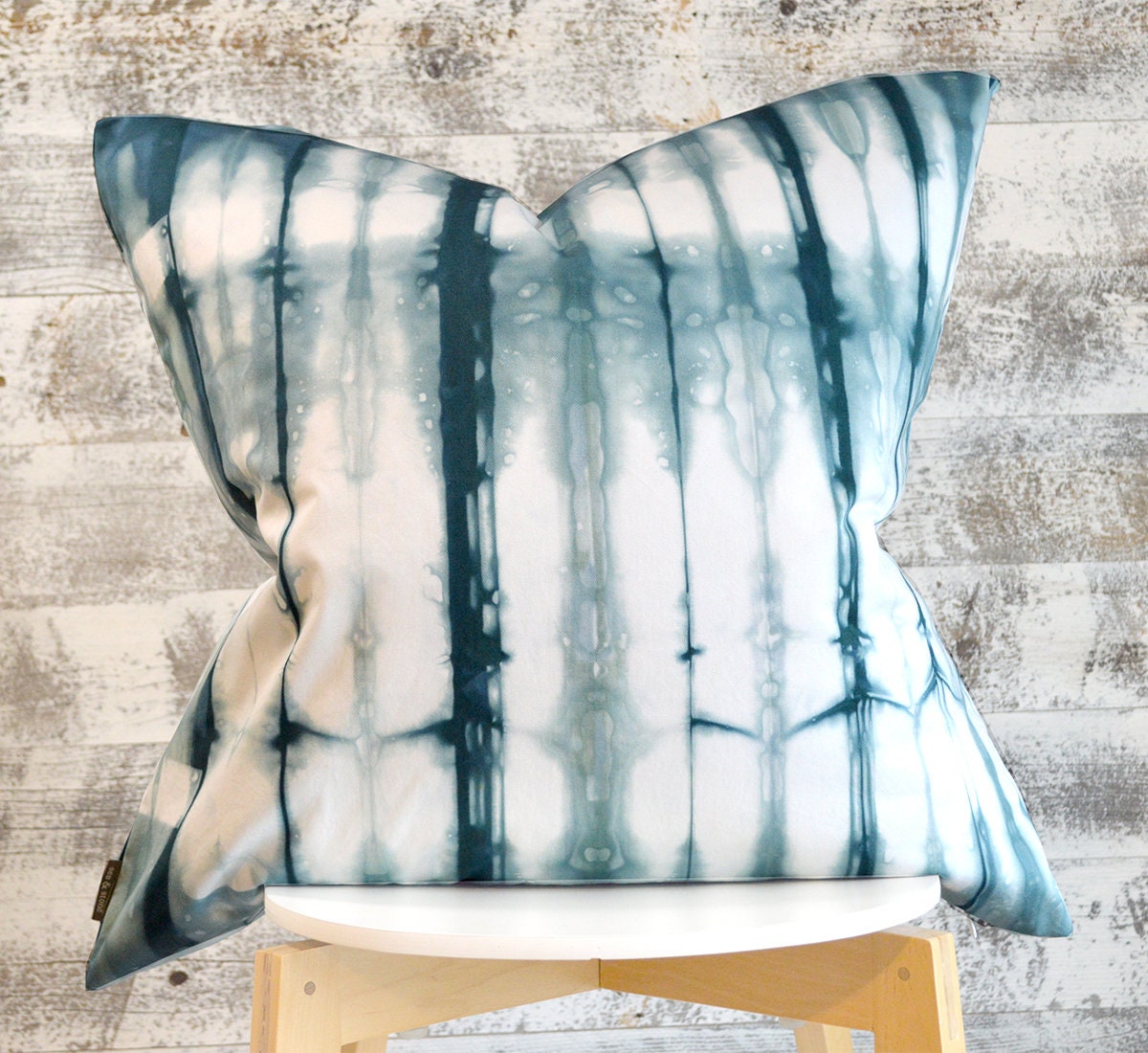 TieDye Pillow Cover 26x26 inches Peacock