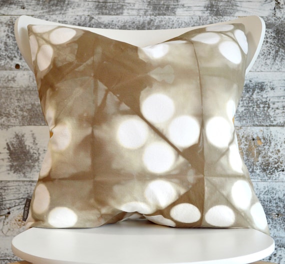 Contemporary Tie-Dye Pillow Cover 18x18 inches - Wild Mushroom