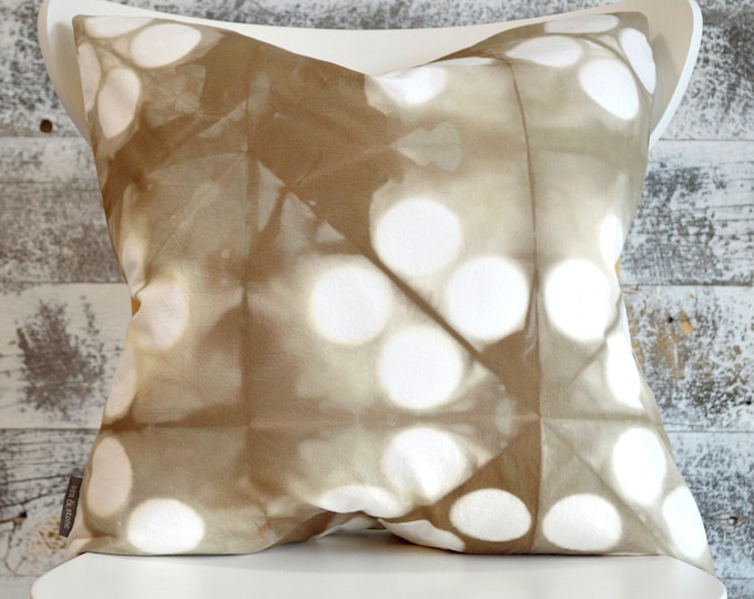 Contemporary Tie-Dye Pillow Cover 18x18 inches - Wild Mushroom