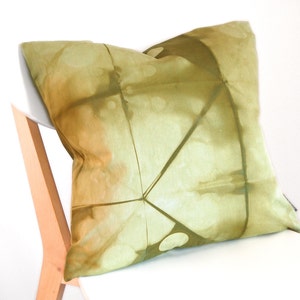 Tie Dye Green Pillow Cover 18x18 inches Avocado image 2