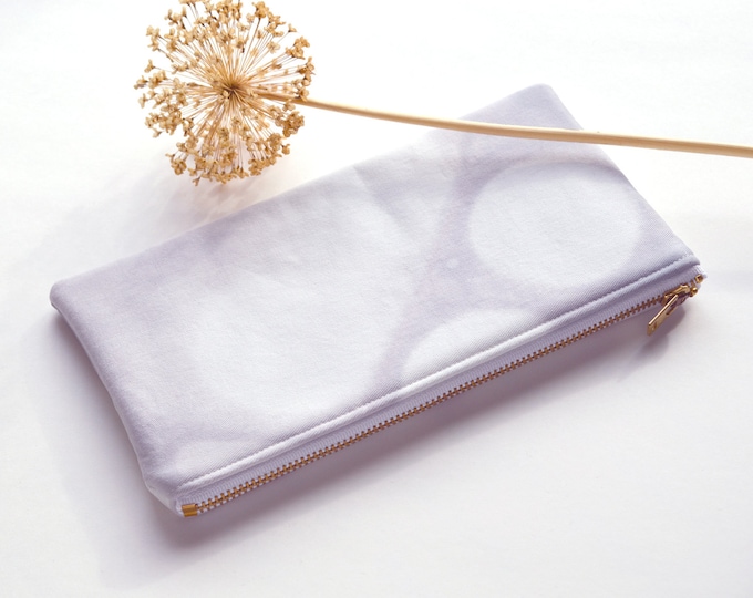 Tie-Dye Dyed Pouch - Icicle - Pale Grey