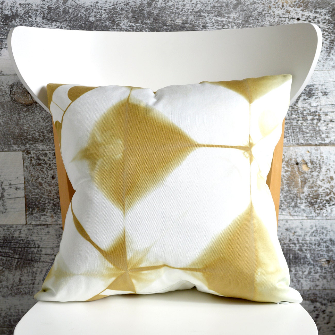 TieDye Pillow Cover 16x16 inches Flax