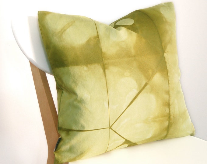 Tie Dye Green Pillow Cover -  18x18 inches - Avocado