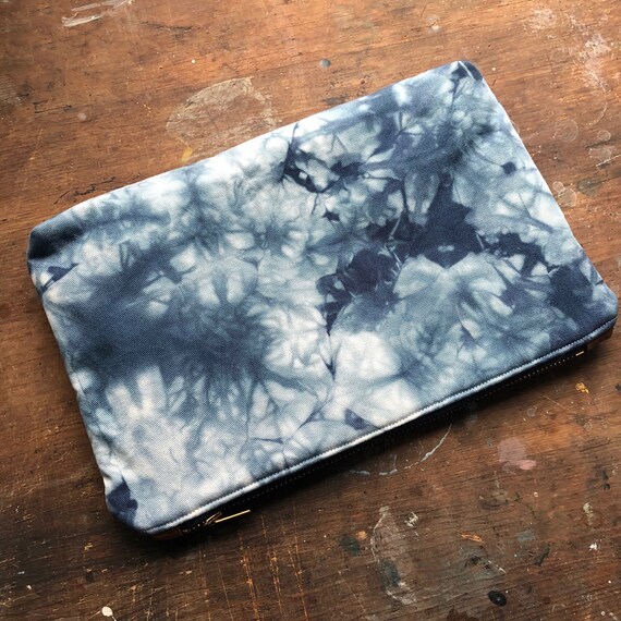 Big Clutch in Marine Shibori