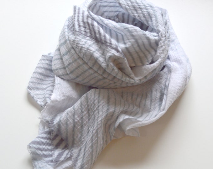 Slate Grey Shibori Scarf