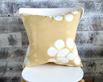 Wheat Coloured Tie-Dye Pillow Cover 18x18 inches