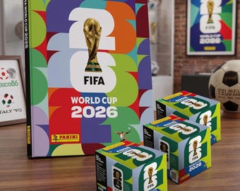 Panini FIFA World Cup 2026 Sticker Album & 3-Box Bundle | Premium Collector's Set | Football Memorabilia