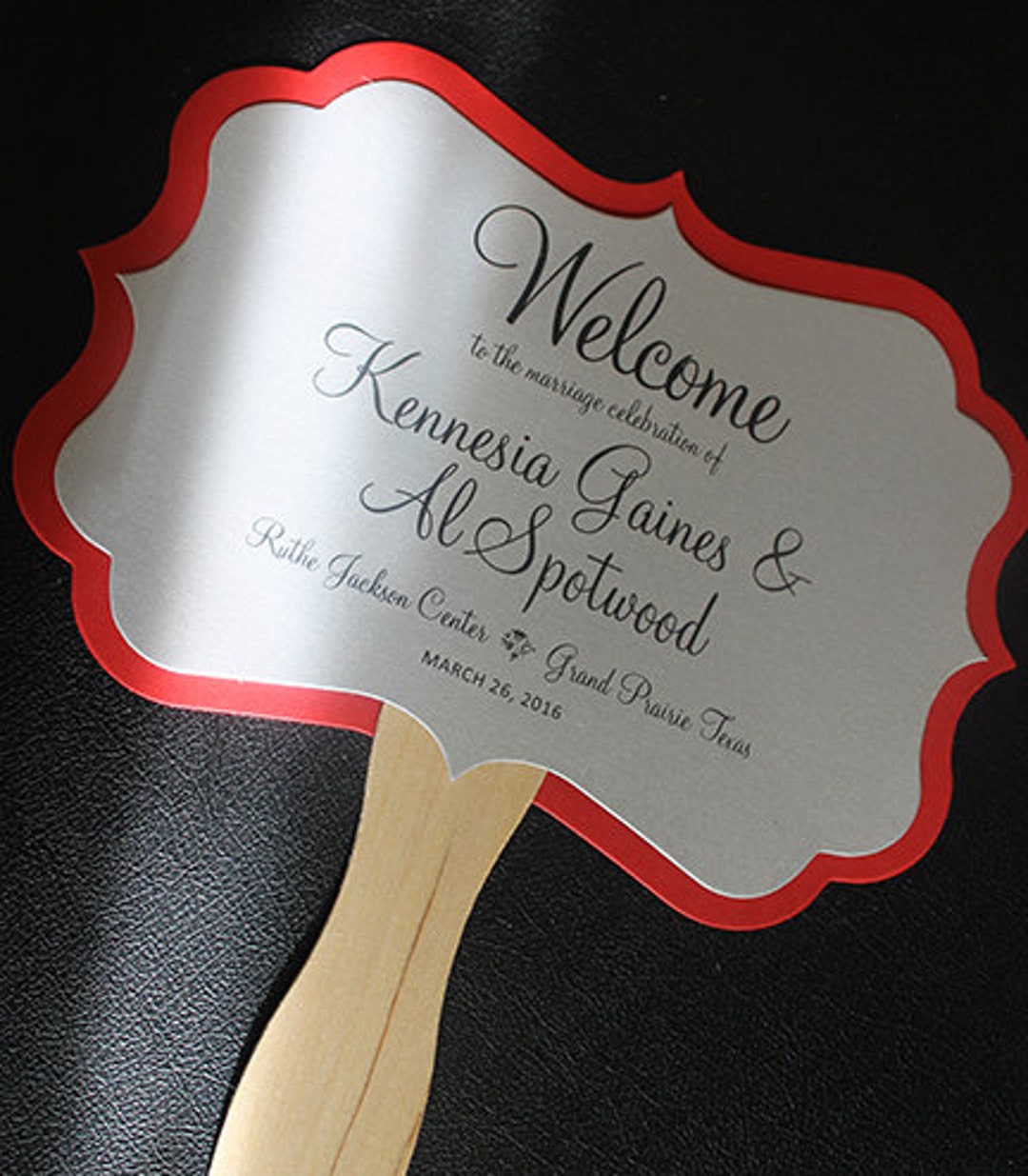 Wedding Fan Wedding Souvenir Fan Souvenir Wedding Program Diecut