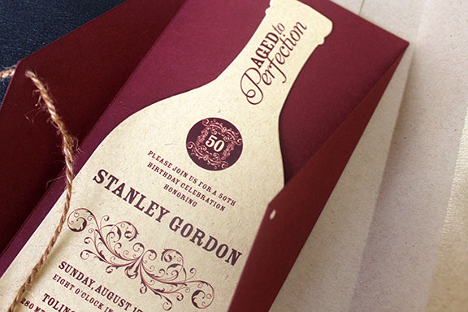 Wine Bottle Invitation Wine Invitation Wine Themed Etsy