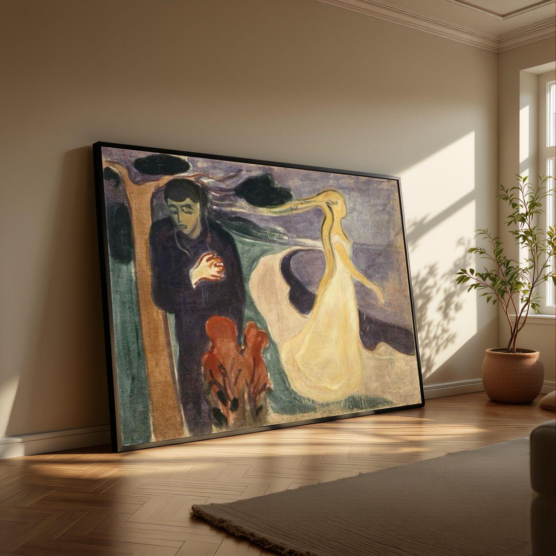 Edvard Munch Separation Canvas, Expressionist Wall Art, Modern Abstract ...