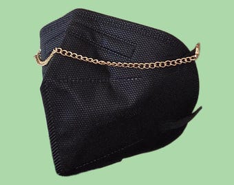 Curb Chain - Mask Chain in gold or silver ||  mask jewelry mask accessories mask decor simple chain