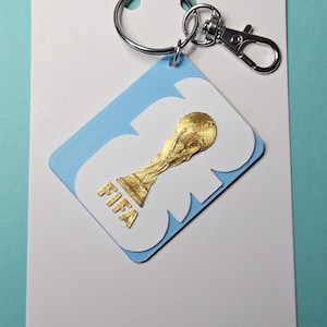 Llavero impreso en 3D de la Copa Mundial de la FIFA 2026