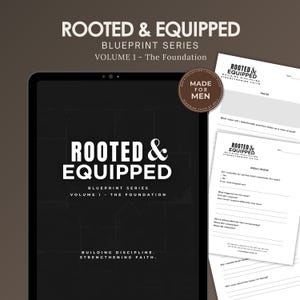 Planificador semanal cristiano para hombres (PDF imprimible) / Diario de crecimiento basado en la fe para hombres / Cuaderno de ejercicios guiado por las Escrituras