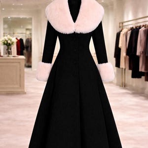 fit and flare coat dress Gray A-Line Fit and Flare Coat with Pockets from NikkaPlace