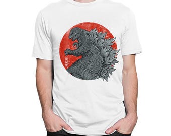 Maglietta artistica Godzilla, taglie da uomo e da donna