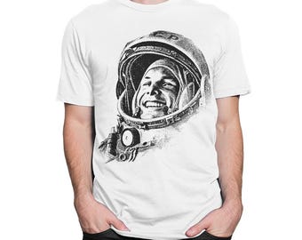 Yuri Gagarin USSR Cosmonaut T-Shirt, Men's and Women's Sizes