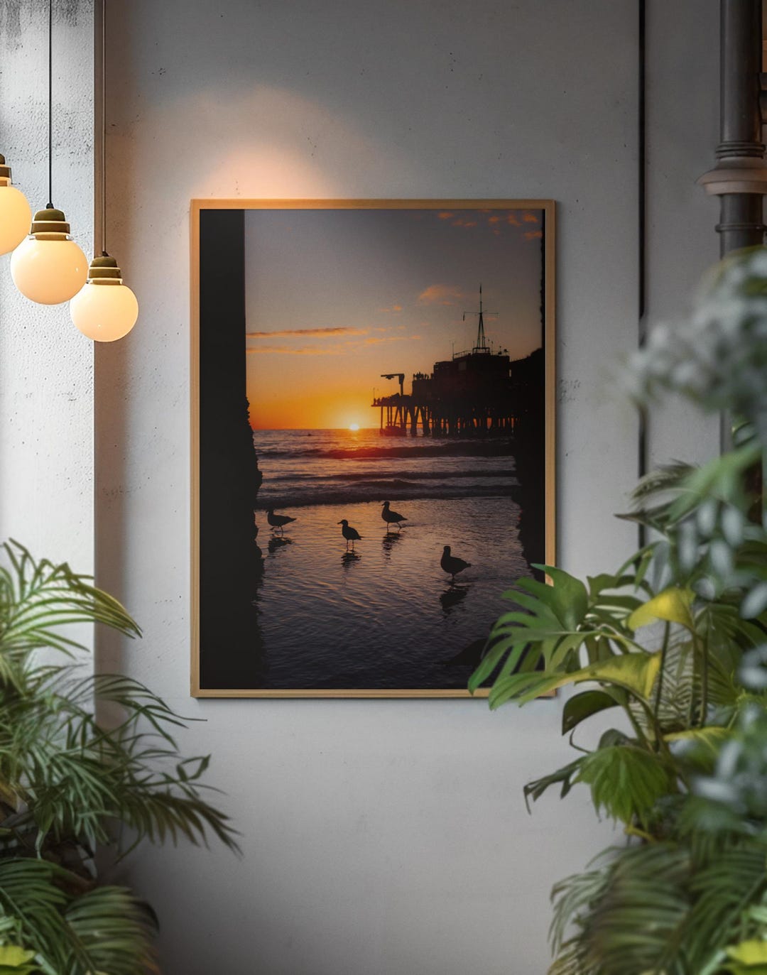Golden Sunset Beach Print | Sunset Photography | Wall Art Decor ...