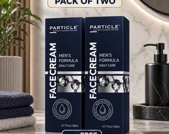 Opakowanie 2 szt. – krem do twarzy dla mężczyzn Particle, codzienna pielęgnacja przeciwstarzeniowa, przeciwzmarszczkowy