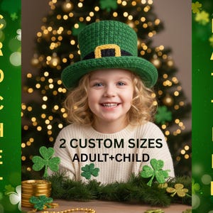 Leprechaun Top Hat Crochet Pattern – Adult & Child Sizes – St. Patrick's Day Irish HAT Gift -  PDF