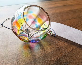 Soejima Glassware Rainbow Wind Chime - Handcrafted in Japan
