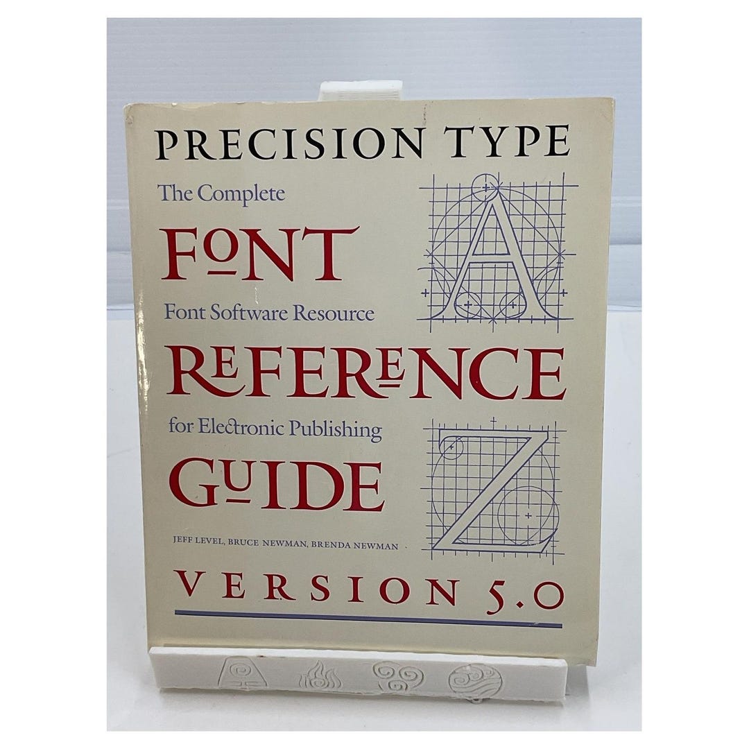 Precision Type Font Reference Guide Version 5.0 Typography Manual - Etsy