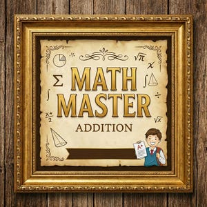 Math Master Addition Generator, HTML Homeschool Tool, direct downloaden