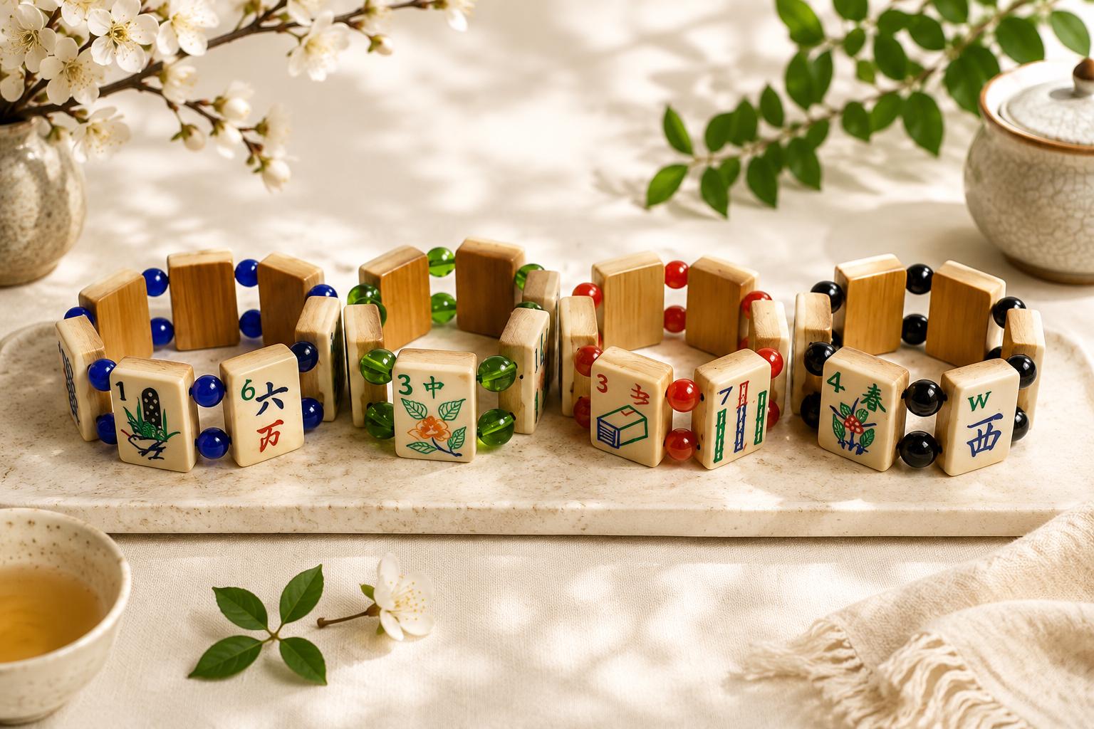 Vintage Mahjong Bracelet - Etsy