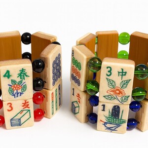 Tessere Mahjong Sostitutive - Bambù/Bams In Osso E Bambù - Scegli Le Tue