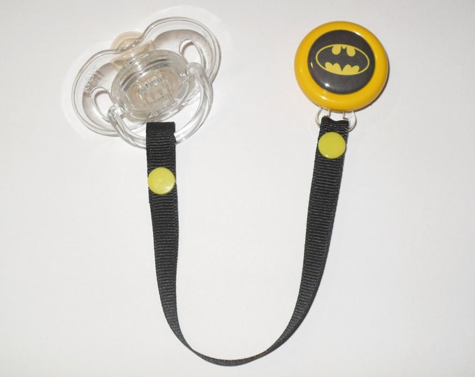 Batman Pacifier Clip Etsy