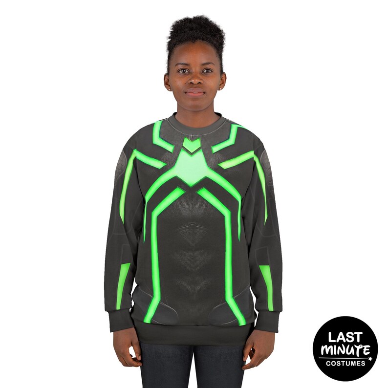 Spider-Man Stealth Big Time Suit Long Sleeve Shirt, Marvel's Spider-Man Costume Cosplay