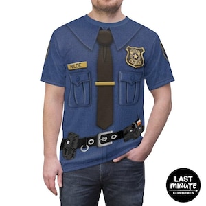 Nick Wilde Uniform Shirt, Zootopia Costume, Police Costume, runDisney Shirts, Disney Cosplay, Animal Kingdom Outfit, Disney World Trip