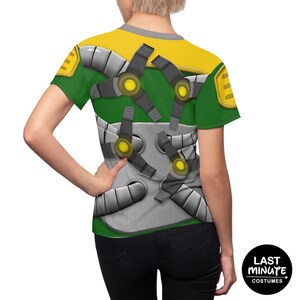 Doc Ock Women's Shirt, Spidey and His Amazing Friends Costume, Animated Series Outfits, Doctor Octopus Cosplay, Comic-Con Event Costumes