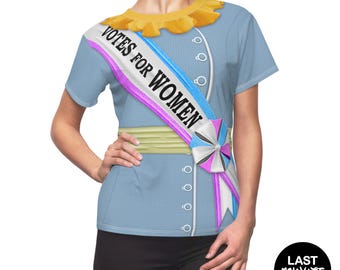 Mary Poppins Costume, Mrs. Banks Suffragette Women's Shirt, Sister Suffragette Costume, Disney Shirts for Women, Disney Costume, Disneyland