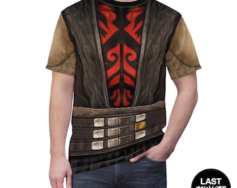 Cosplay Darth Maul, déguisement Star Wars Maul Shadow Lord, tenue de méchant Clone Wars, chemise Disneyworld Sith Lord, runDisney, Galaxy's Edge