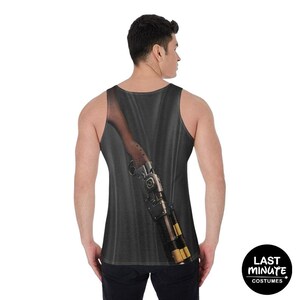 Steel Mandalorian Armor Tank Top, Mando Unisex Costume, Disney Running Cosplay, Disneyland Star Wars Outfits, runDisney 10K Marathon Shirts