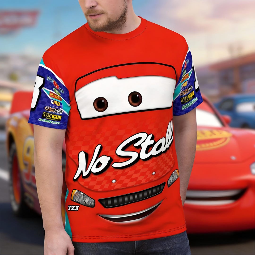 Disney Pixar Cars 3 Face Shirt, Todd Marcus Cosplay Costumes, Rundisney ...