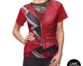 Disfraz de Princesa Roja, Cosplay de Descendientes 5, Camiseta de Wicked Wonderland, Ropa de Fantasía Musical