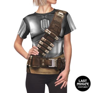 Steel Mandalorian Armor Women's Shirt, Star Wars Costume, Mandalorian Costume, Star Wars Shirt, Running Shirt, Bounty Hunter, Beskar Steel