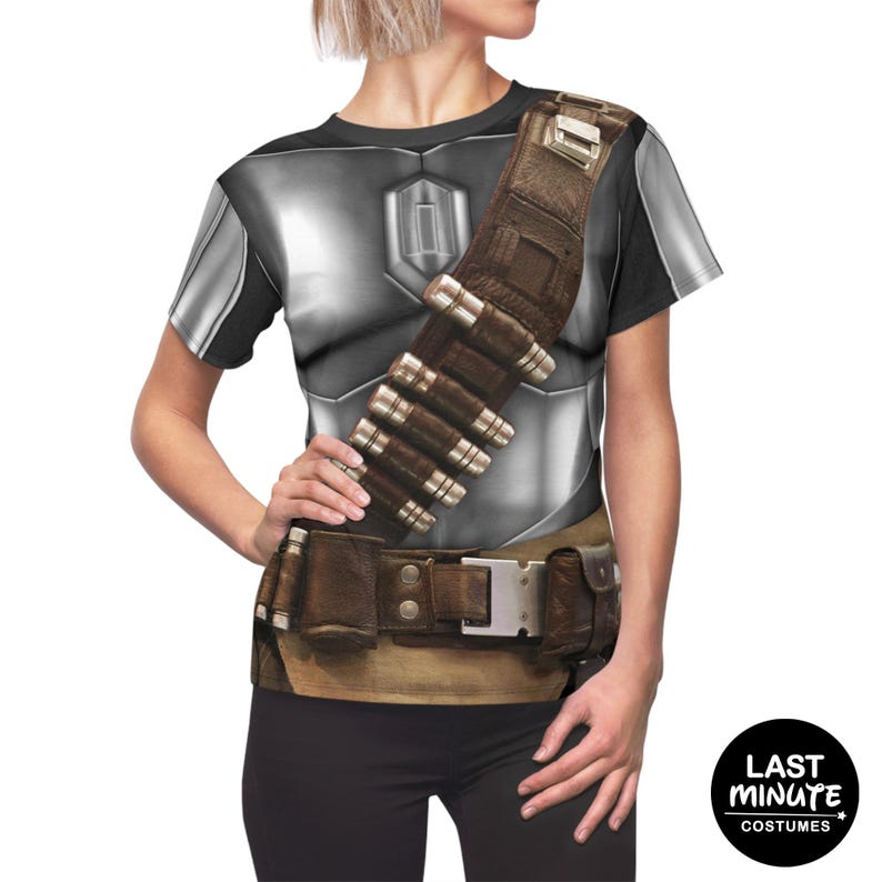Steel Mandalorian Armor Women's Shirt, Star Wars Costume, Mandalorian Costume, Star Wars Shirt, Running Shirt, Bounty Hunter, Beskar Steel