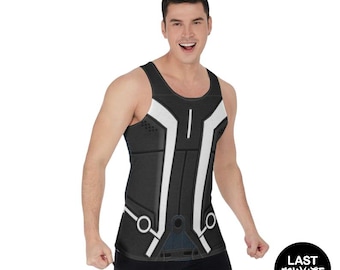 Tron Legacy Tank Top, Sam Flynn Costume, Halloween Cosplay, Running Shirts, Mini Marathon Outfits, Family and Friends, runDisney Costumes