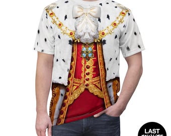 Camiseta del rey Jorge III, disfraz del musical Hamilton, atuendo de cosplay de Broadway.