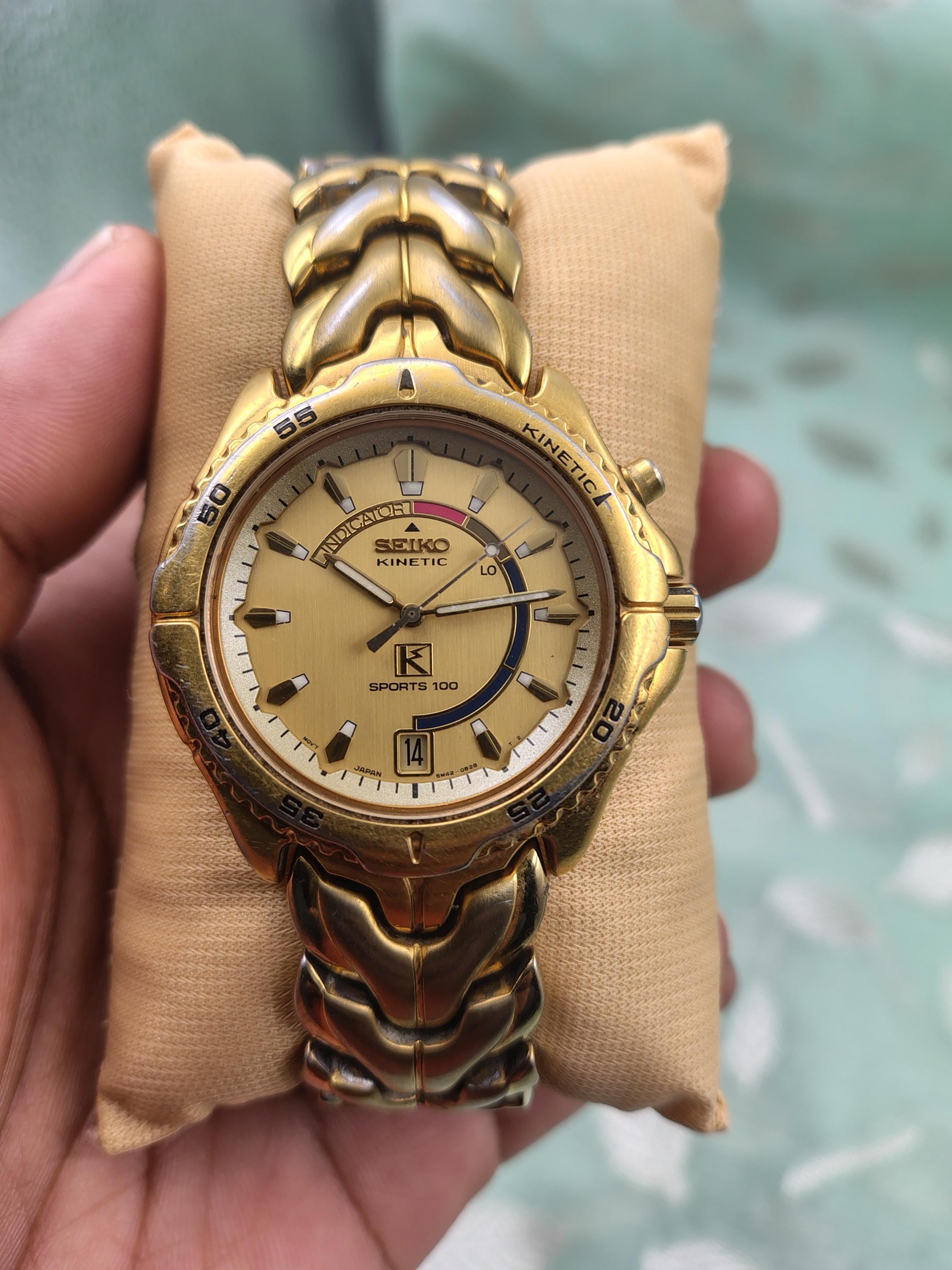 Seiko Kinetic 5m42 - Etsy