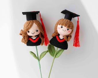 Personalized 2026 Graduation Crochet Doll gift for her,Handmade College Grad Keepsake Gift, Handmade Graduate Doll Look Alike