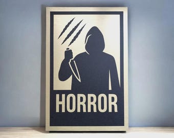 Horror SVG Cut File | Home Theater, Movie Room Decor (Digital Download)